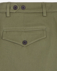 Khaki Cotton Trousers | Men | Olive Night