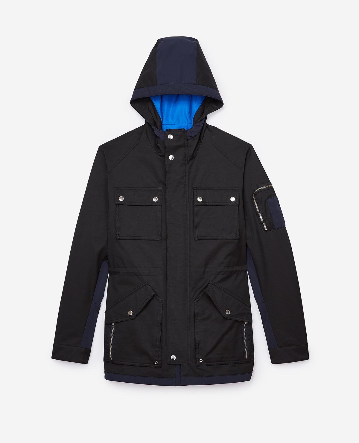 Parka With Details | Men | Navy x Blue