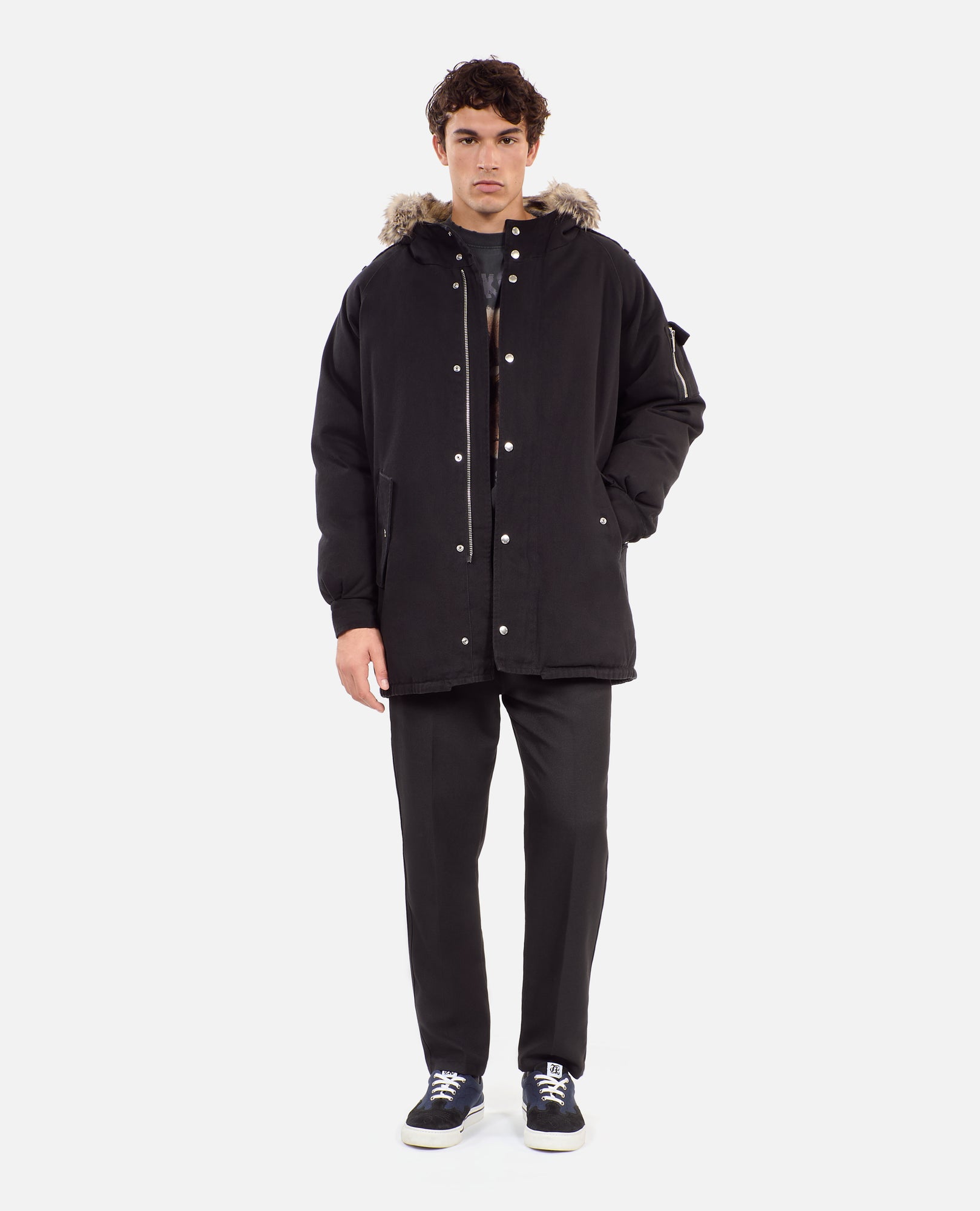 Hooded Parka | Men | Black