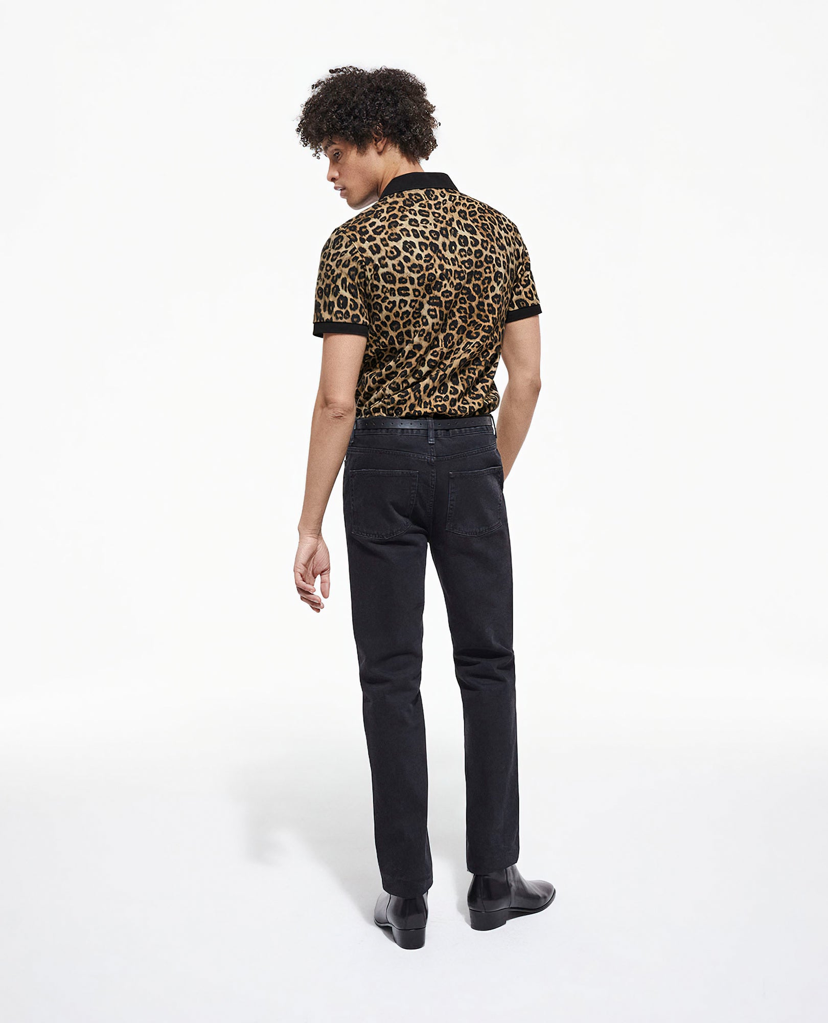 Print Polo | Men | Leopard