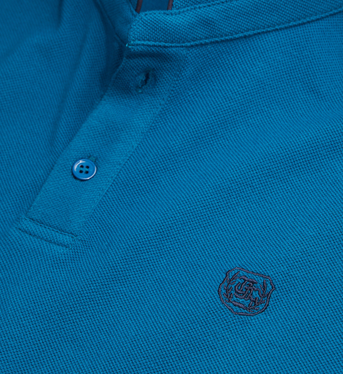 Cotton Polo T-Shirt | Men | Medium Blue