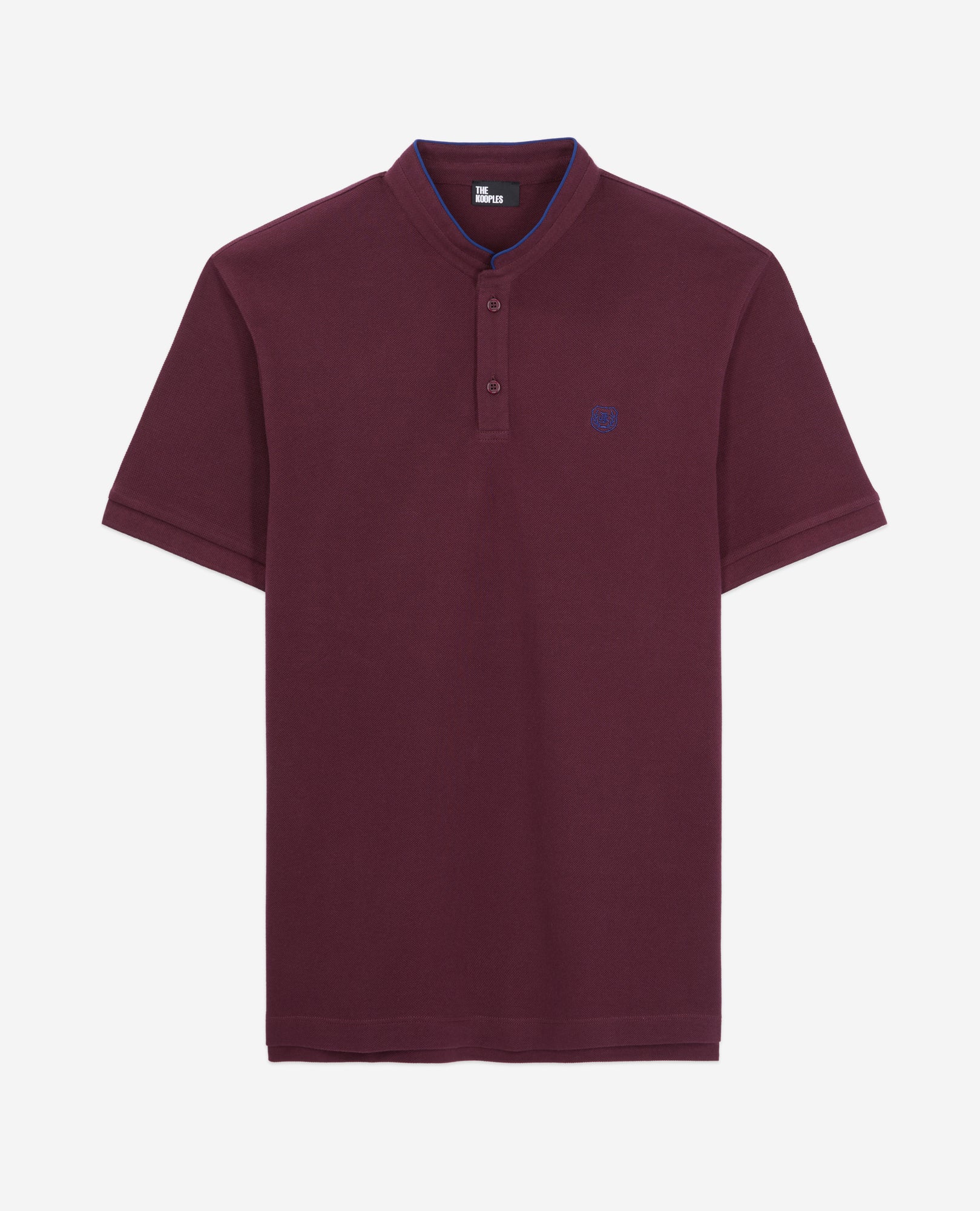 Burgundy Cotton Polo T-Shirt | Men | Bordeaux