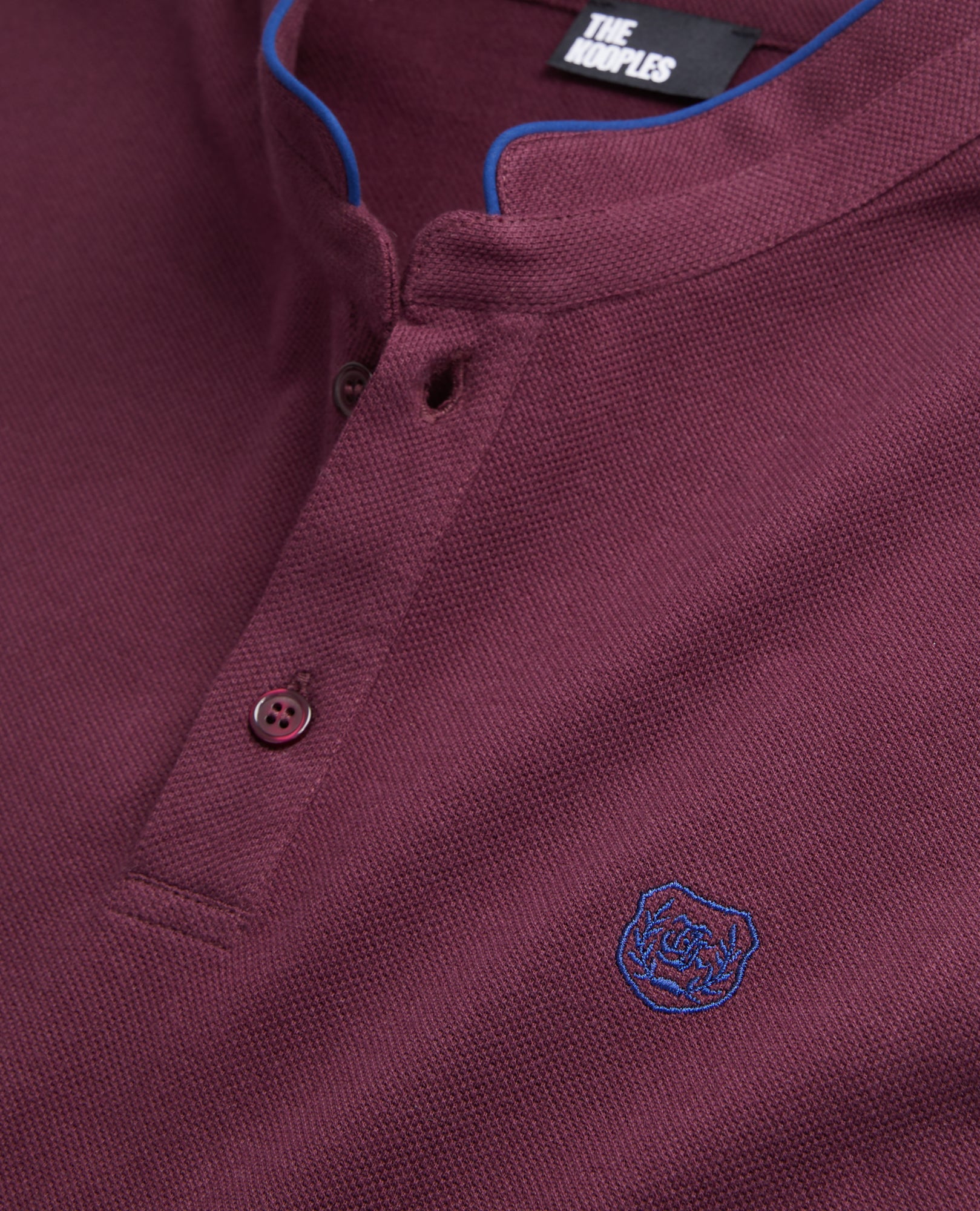 Burgundy Cotton Polo T-Shirt | Men | Bordeaux