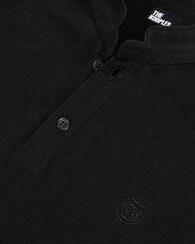 Pique Cotton Polo T-Shirt | Men | Black