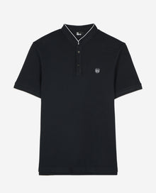 Pique Cotton Polo T-Shirt | Men | Navy Blue