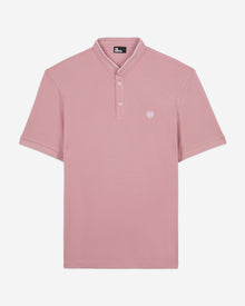 Pique Cotton Polo T-Shirt | Men | Pink Wood