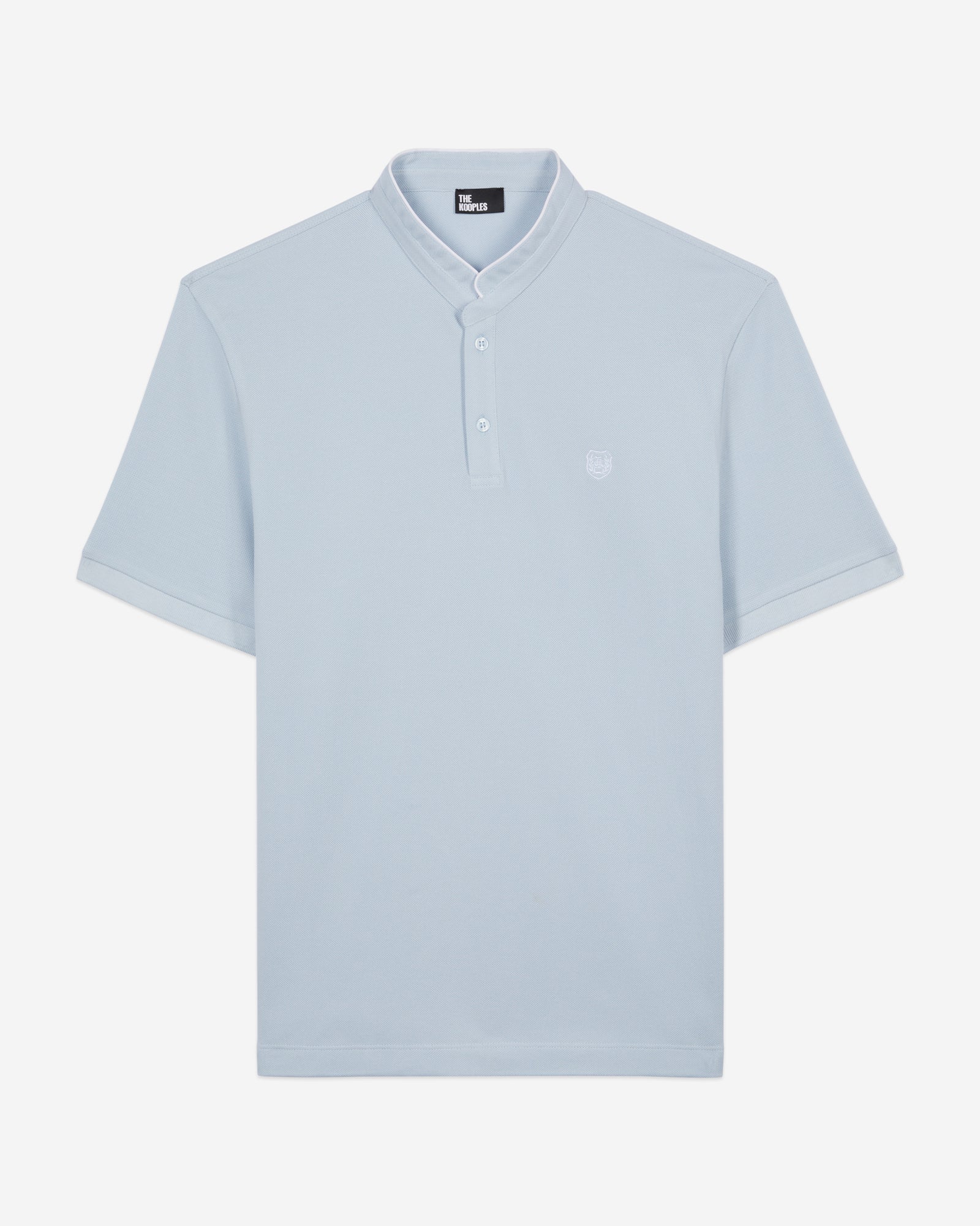 Cotton Pique Polo T-Shirt | Men | Light Blue