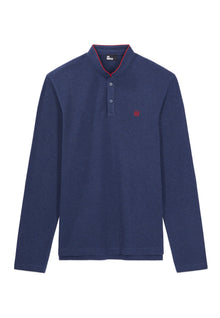 Cotton Polo T-Shirt | Men | Navy Blue