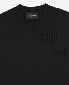 Sweater In Wool Blend With Detail | Men | Black