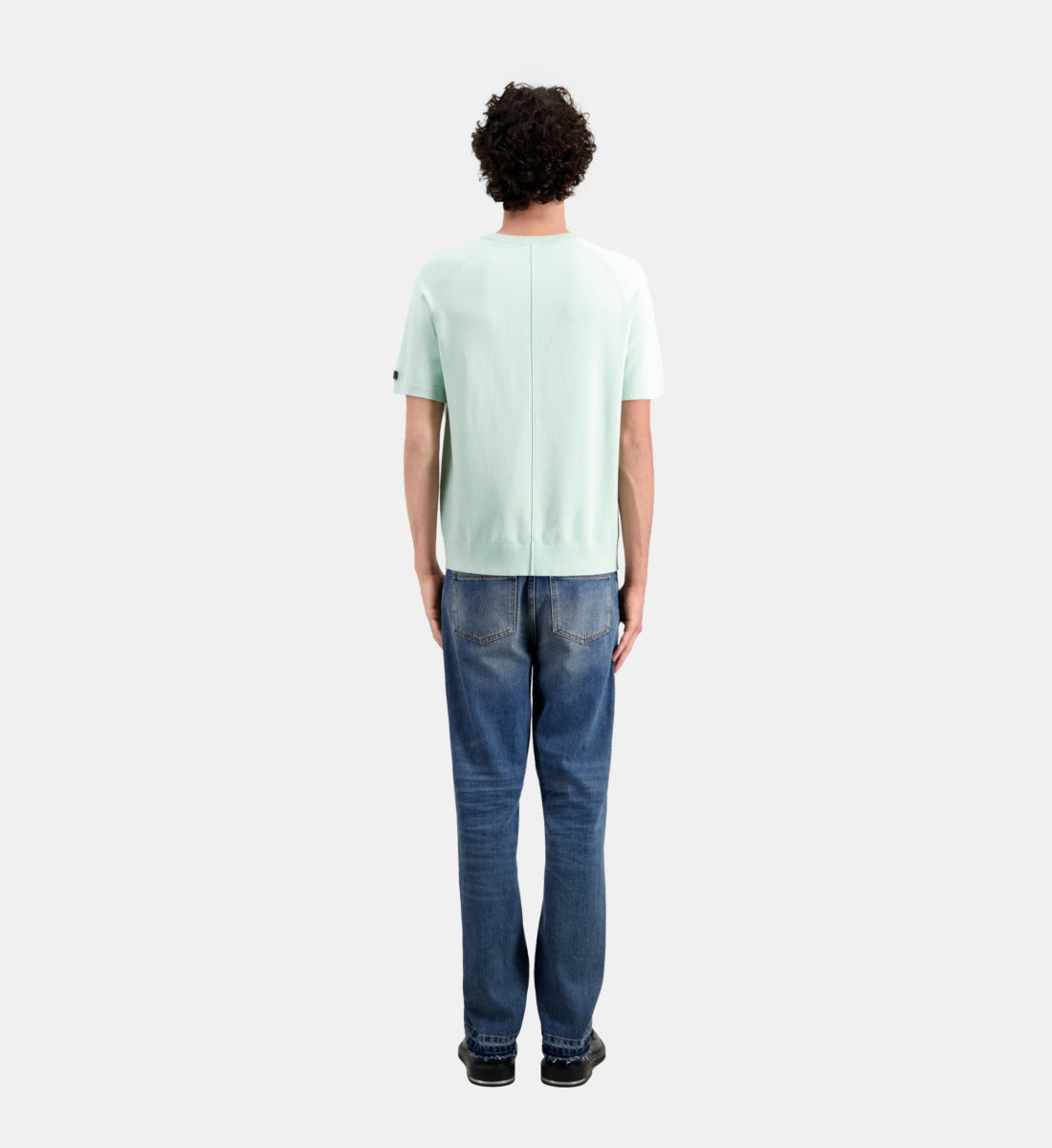 Green Knit T-Shirt | Men | Ocean