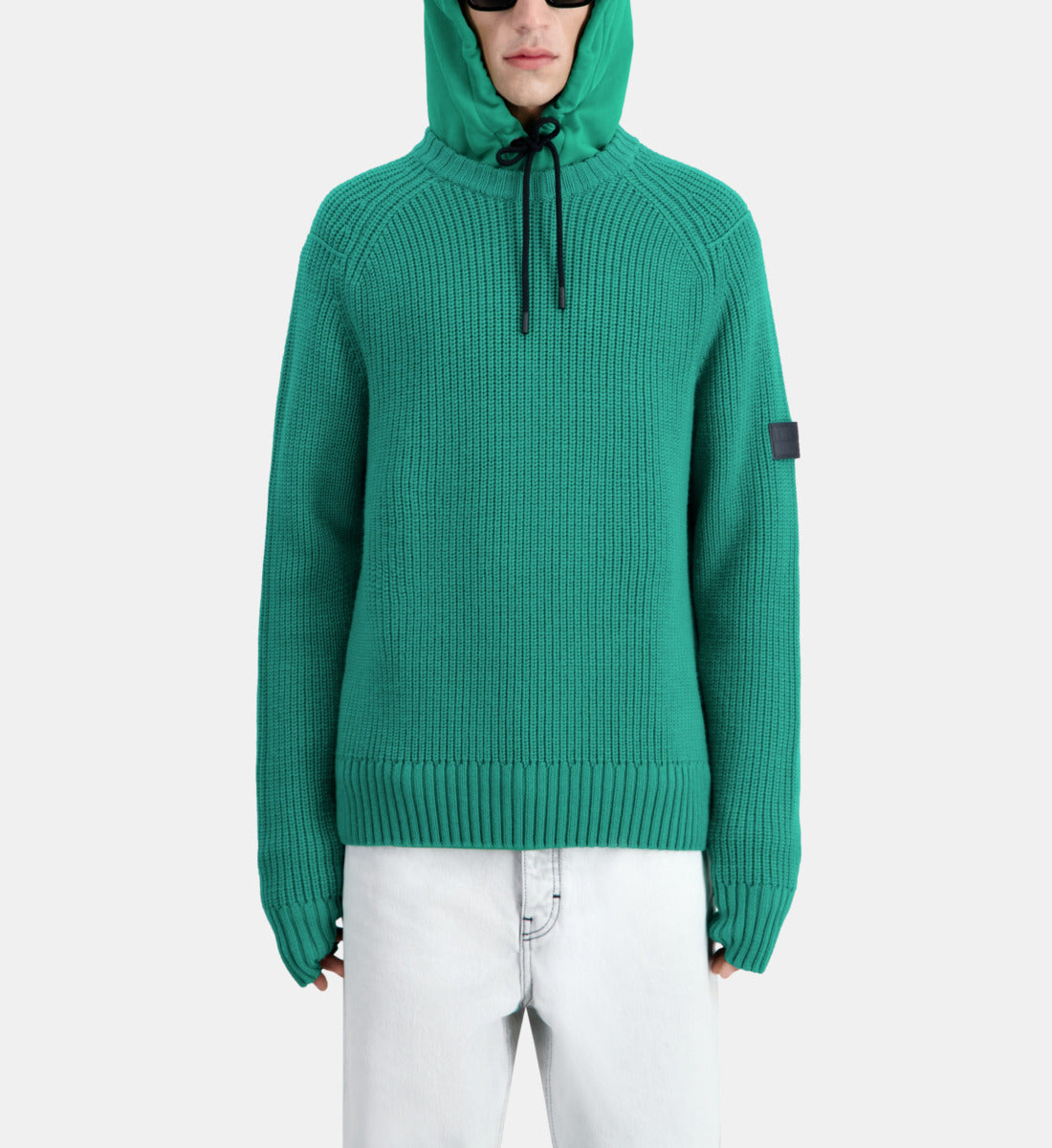 Ribbed Knit Sweater | Men | Green