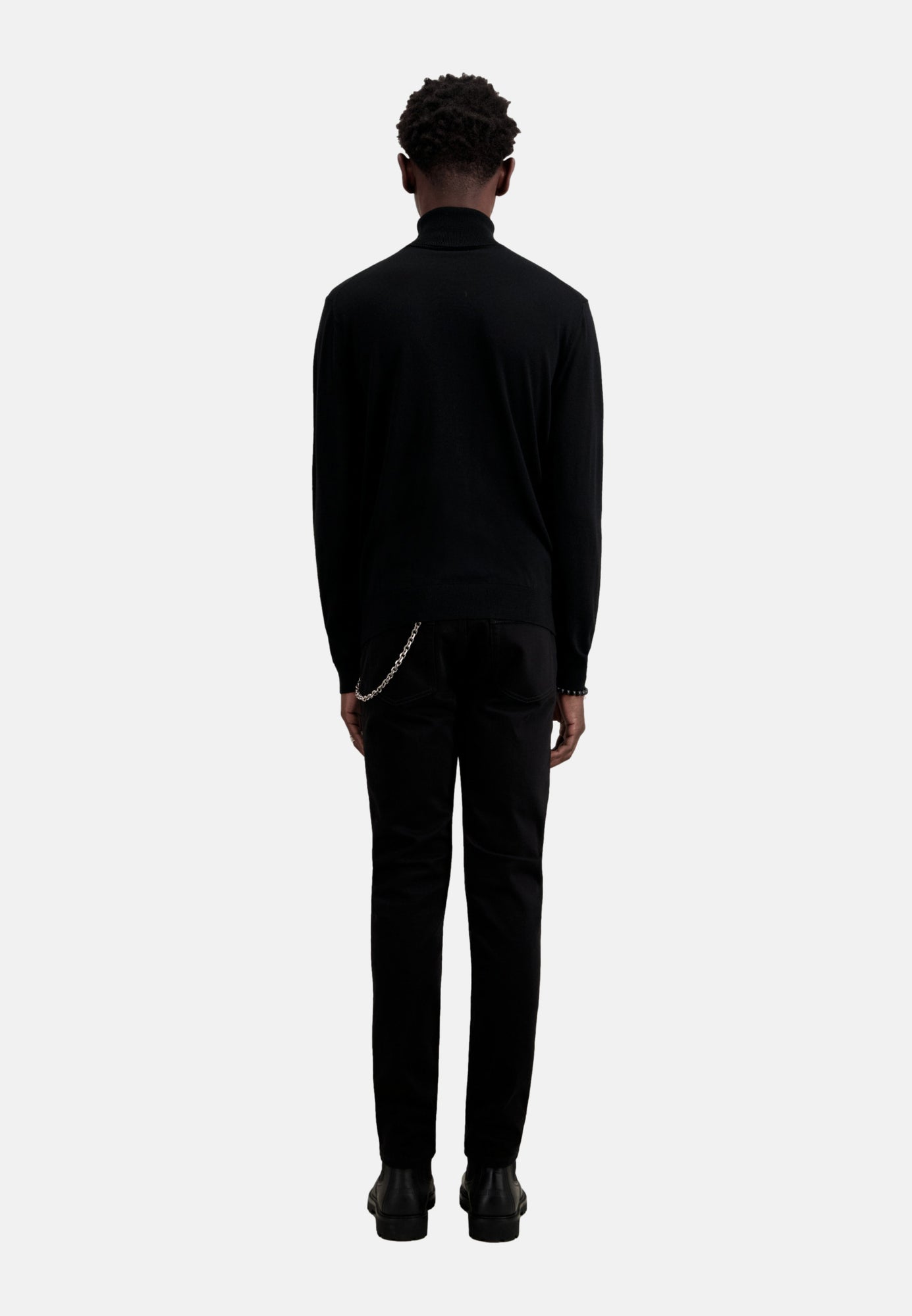 Merino Wool Sweater | Men | Black