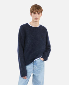 Mohair And Wool Sweater | Men | Navy Blue