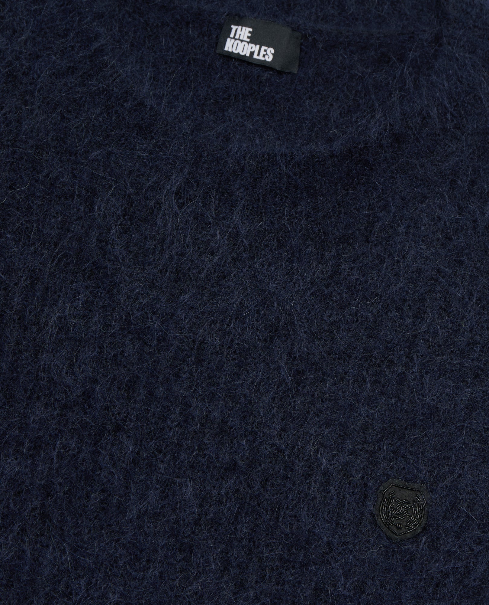 Mohair And Wool Sweater | Men | Navy Blue