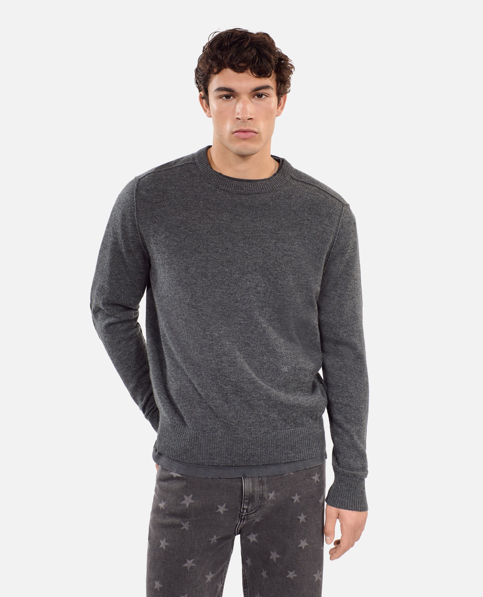 Wool Sweater | Men | Middle Grey Mel