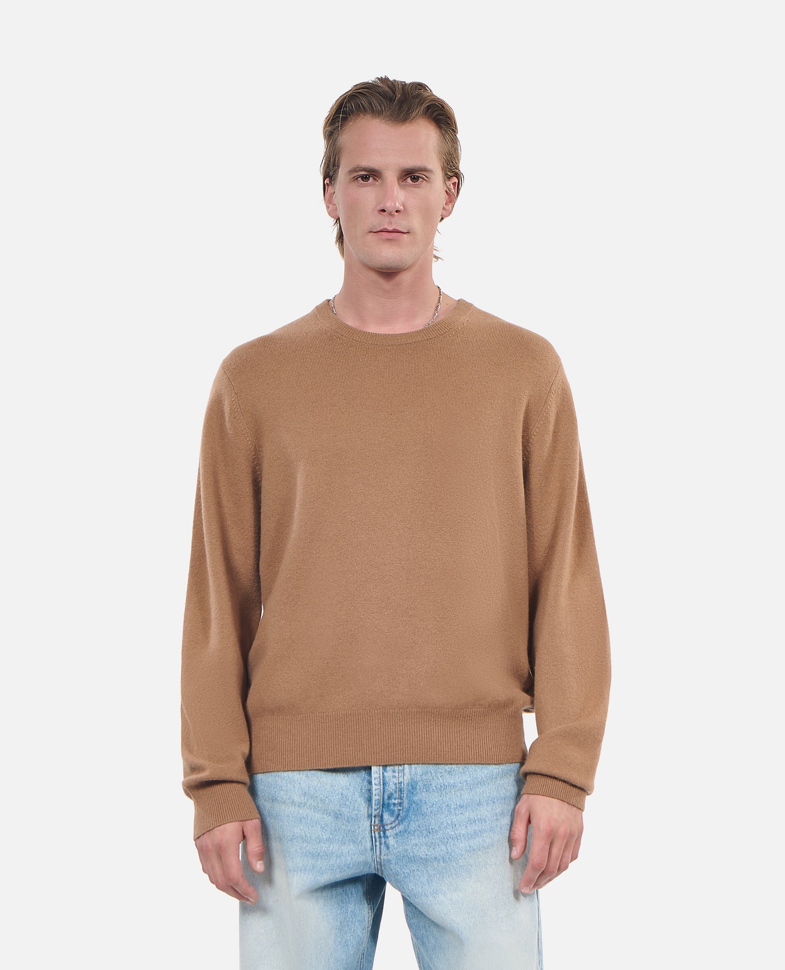 Cashmere Sweater | Men | Dark Camel