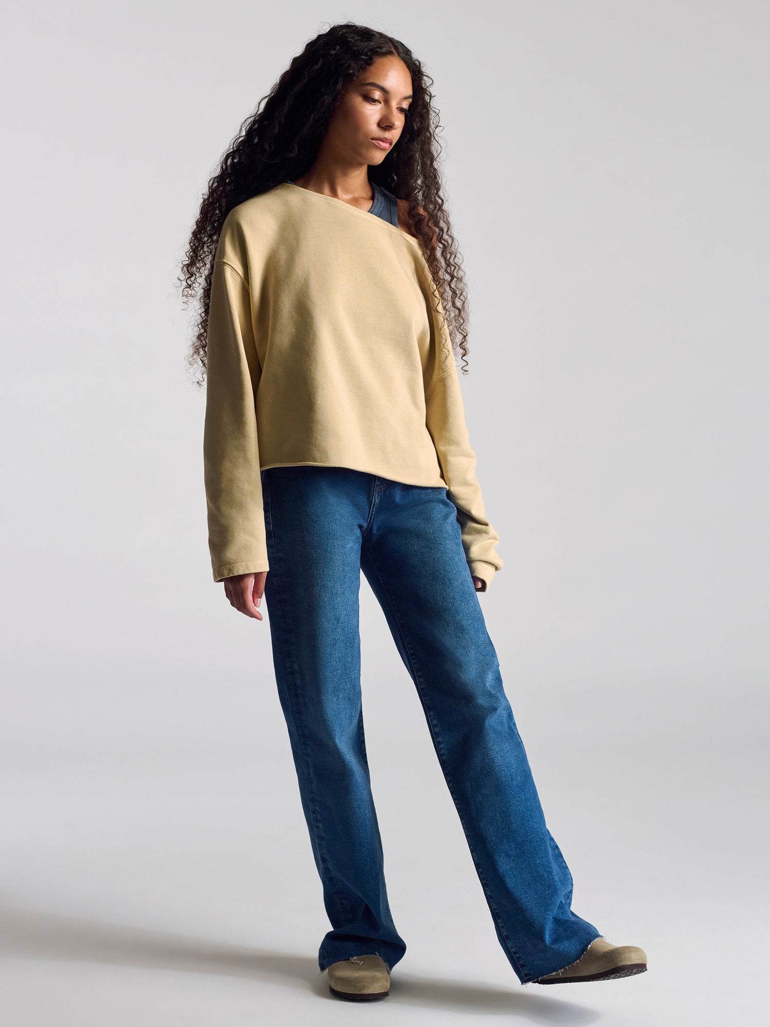 Womens | Fulton Crew Neck Sweatshirt | Pure Cashmere