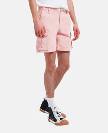 Organic Cotton Shorts With Cargo Pockets | Men | Light Pink