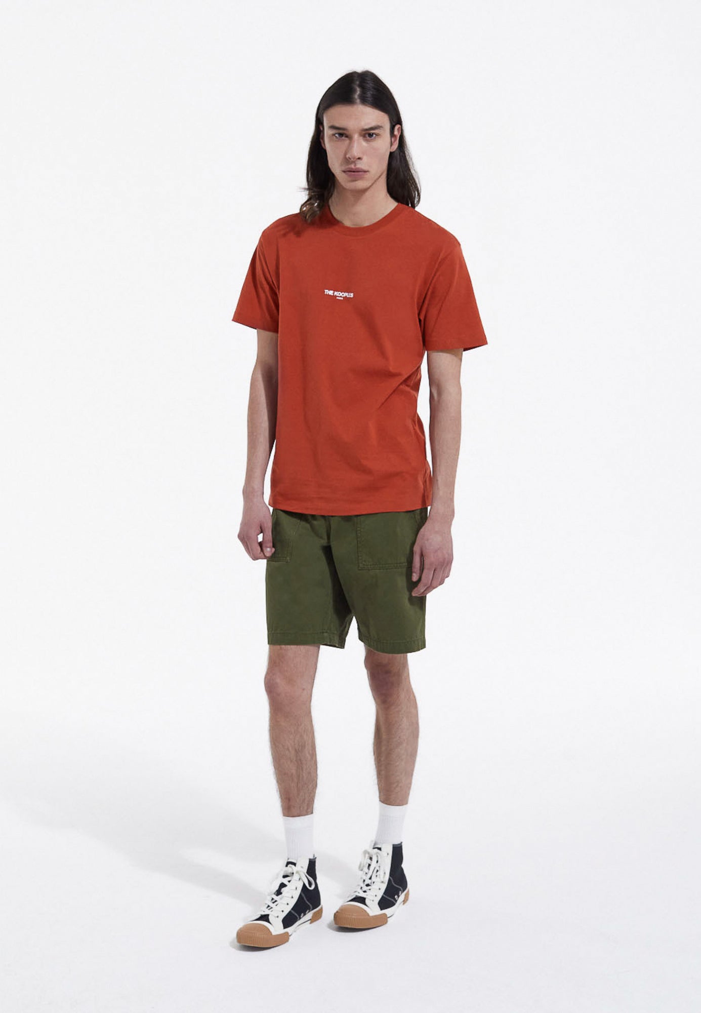 Long Cotton Shorts With Four Pockets | Men | Khaki