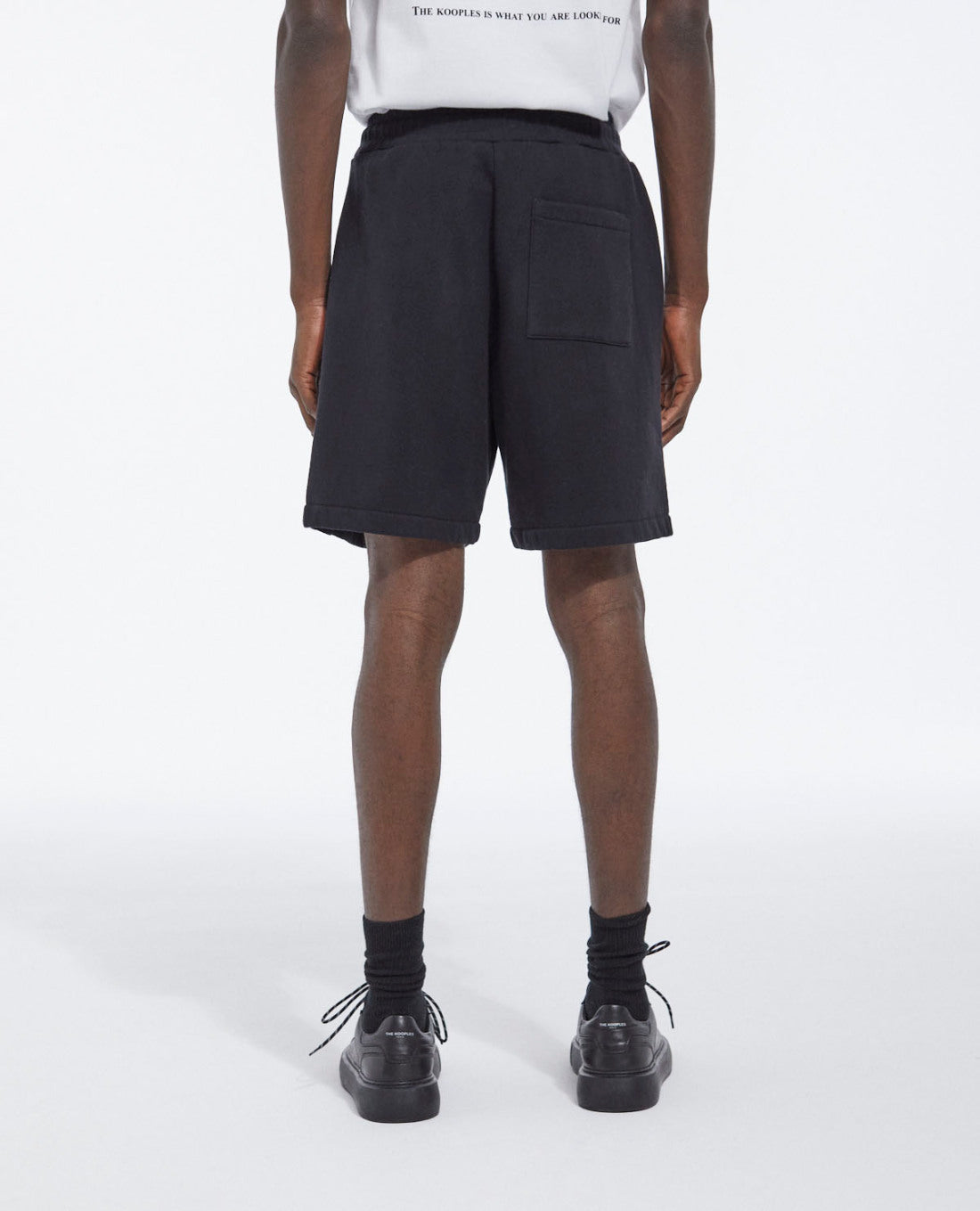 Fleece Shorts With Small Logo | Men | Black