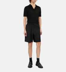 Wool Bermuda Shorts | Men | Black