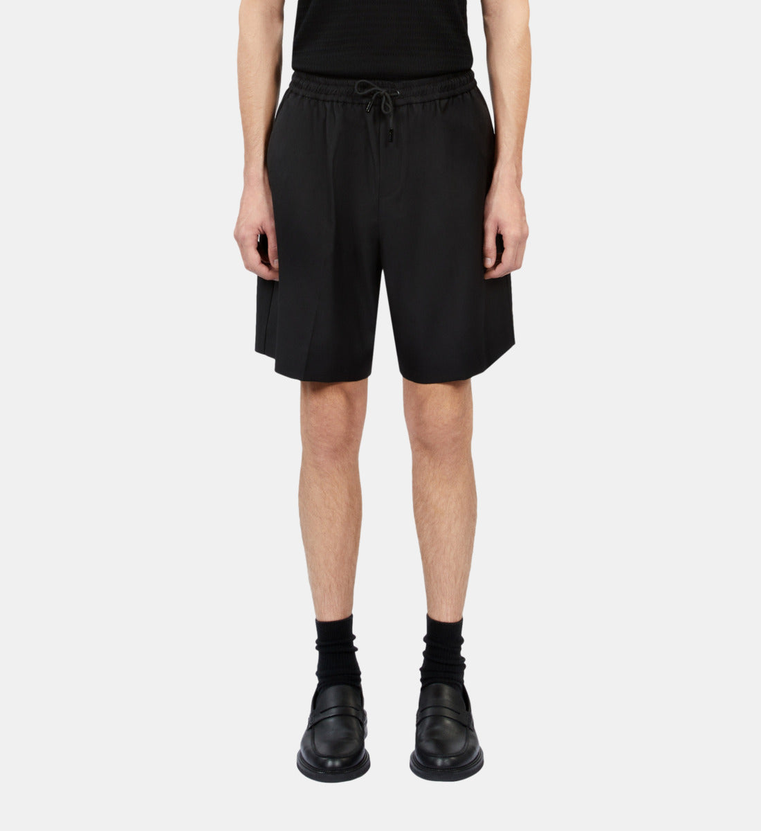 Wool Bermuda Shorts | Men | Black