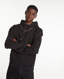 Hoodie With Chain Detail | Men | Black