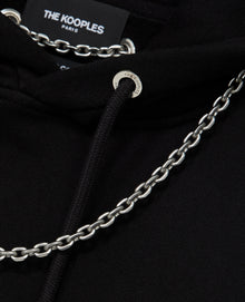 Hoodie With Chain Detail | Men | Black