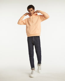 Coral Hoodie With Logo In Middle | Men | Prairie Sunset