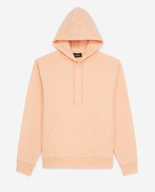 Coral Hoodie With Logo In Middle | Men | Prairie Sunset