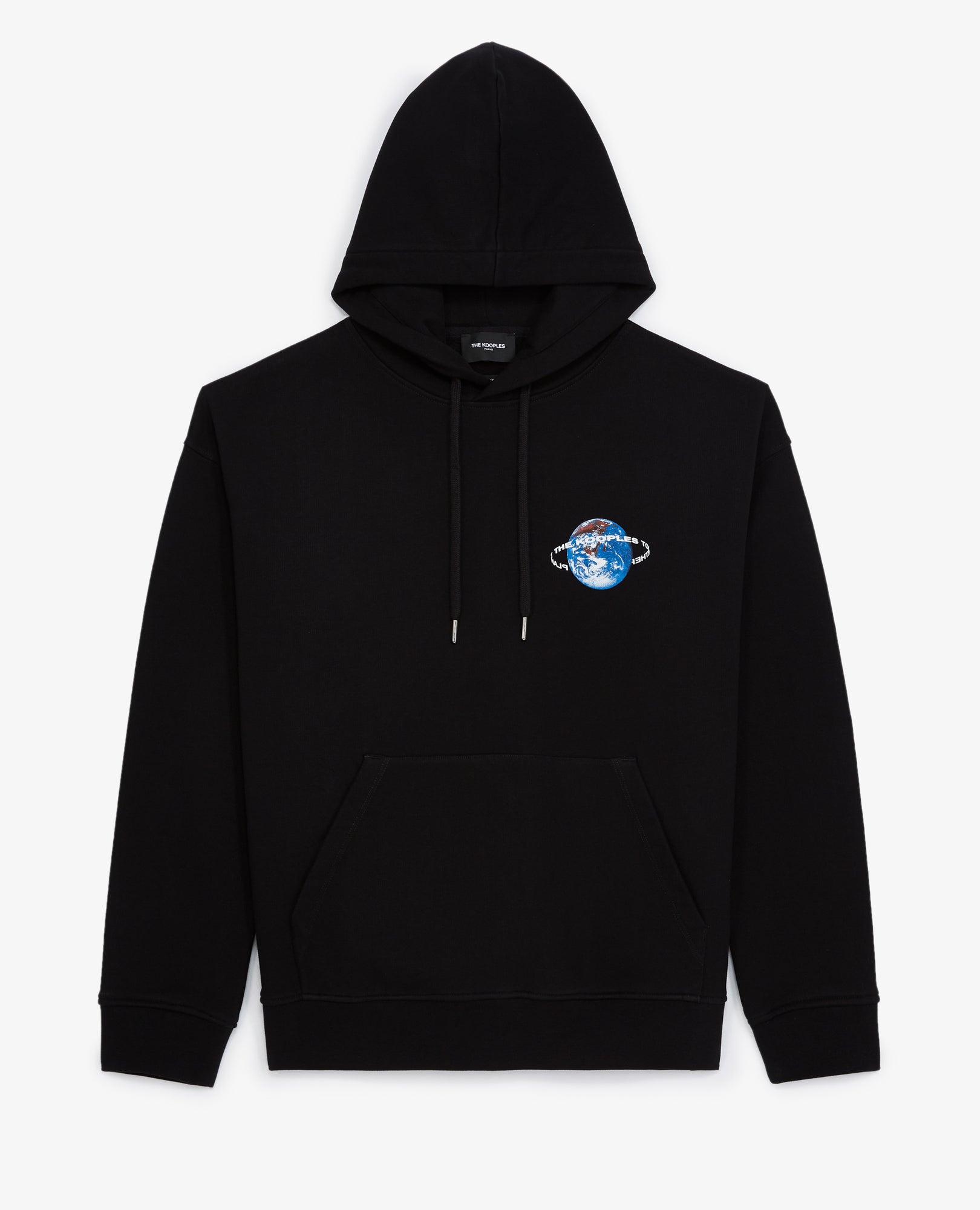 Hoodie With Planet Logo | Men | Black