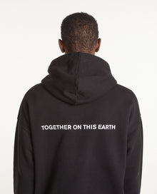 Hoodie With Planet Logo | Men | Black