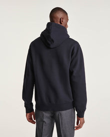 Sweatshirt Hood & Embroidered Flame Logo | Men | Navy