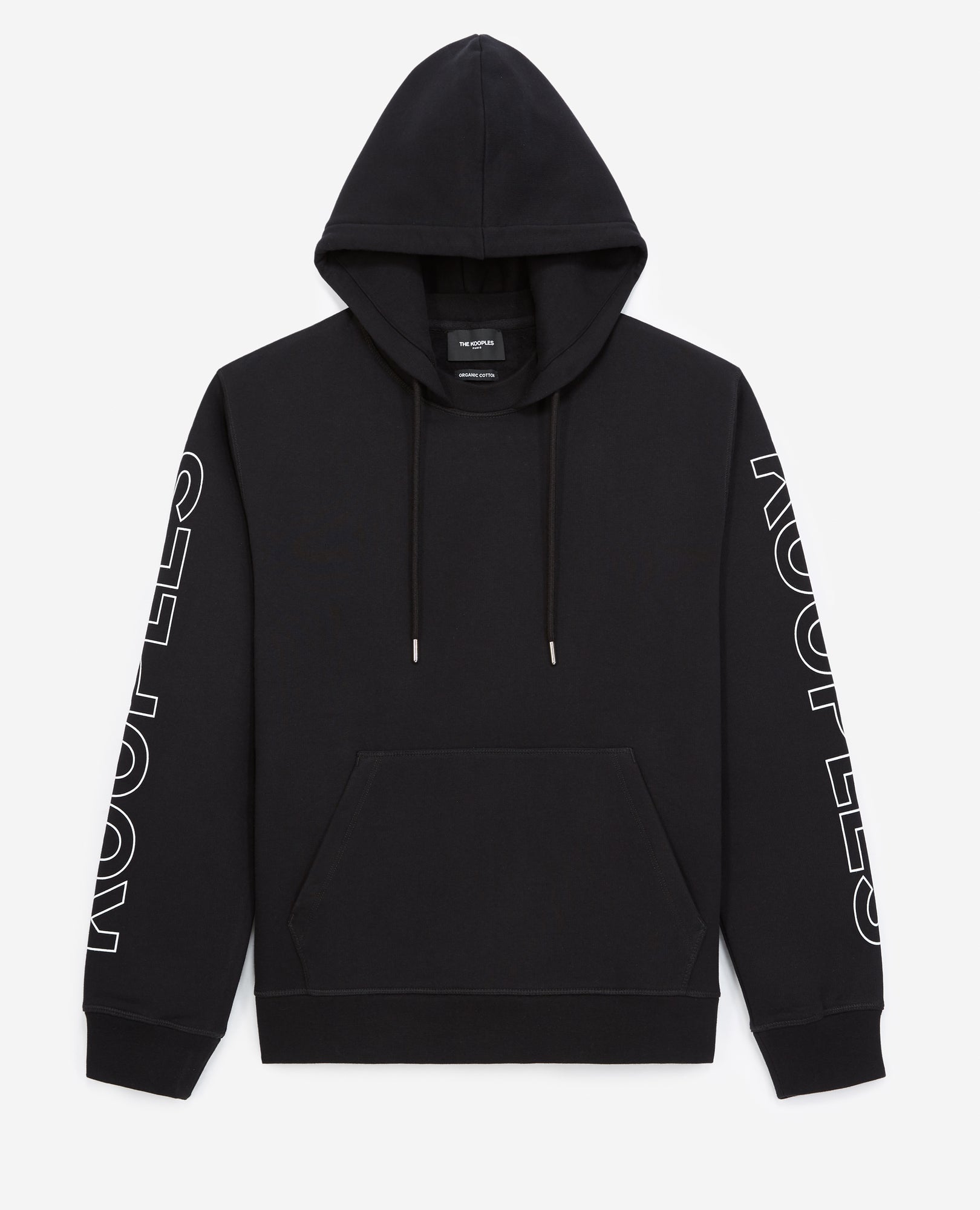 Hooded Long-Sleeved Sweatshirt With Logo | Men | Black