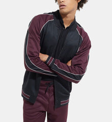 Red Zipped Sweatshirt | Men | Burgundy