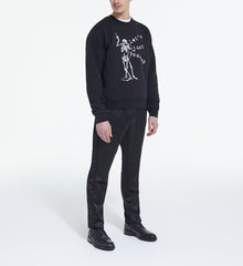 Screen Print Sweatshirt | Men | Black