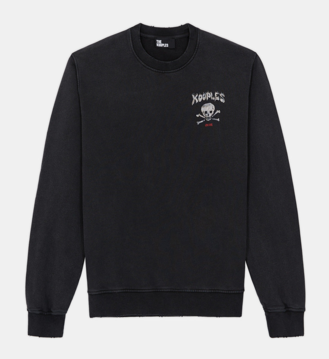 Screen Print Sweatshirt | Men | Black Washed