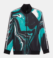 Printed Tracksuit Jacket | Men | Black x Green