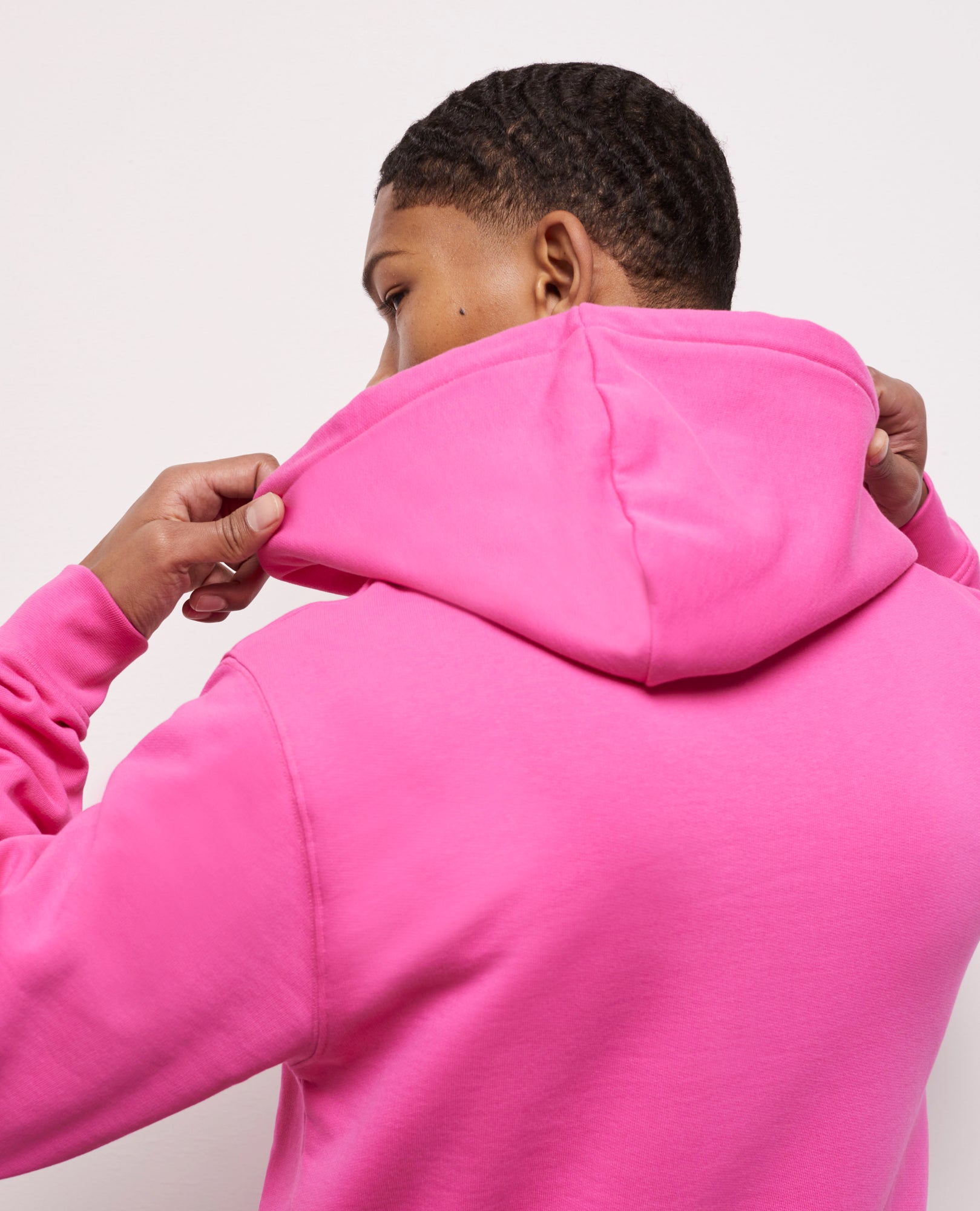 Hooded Sweatshirt With Logo | Men | Pink