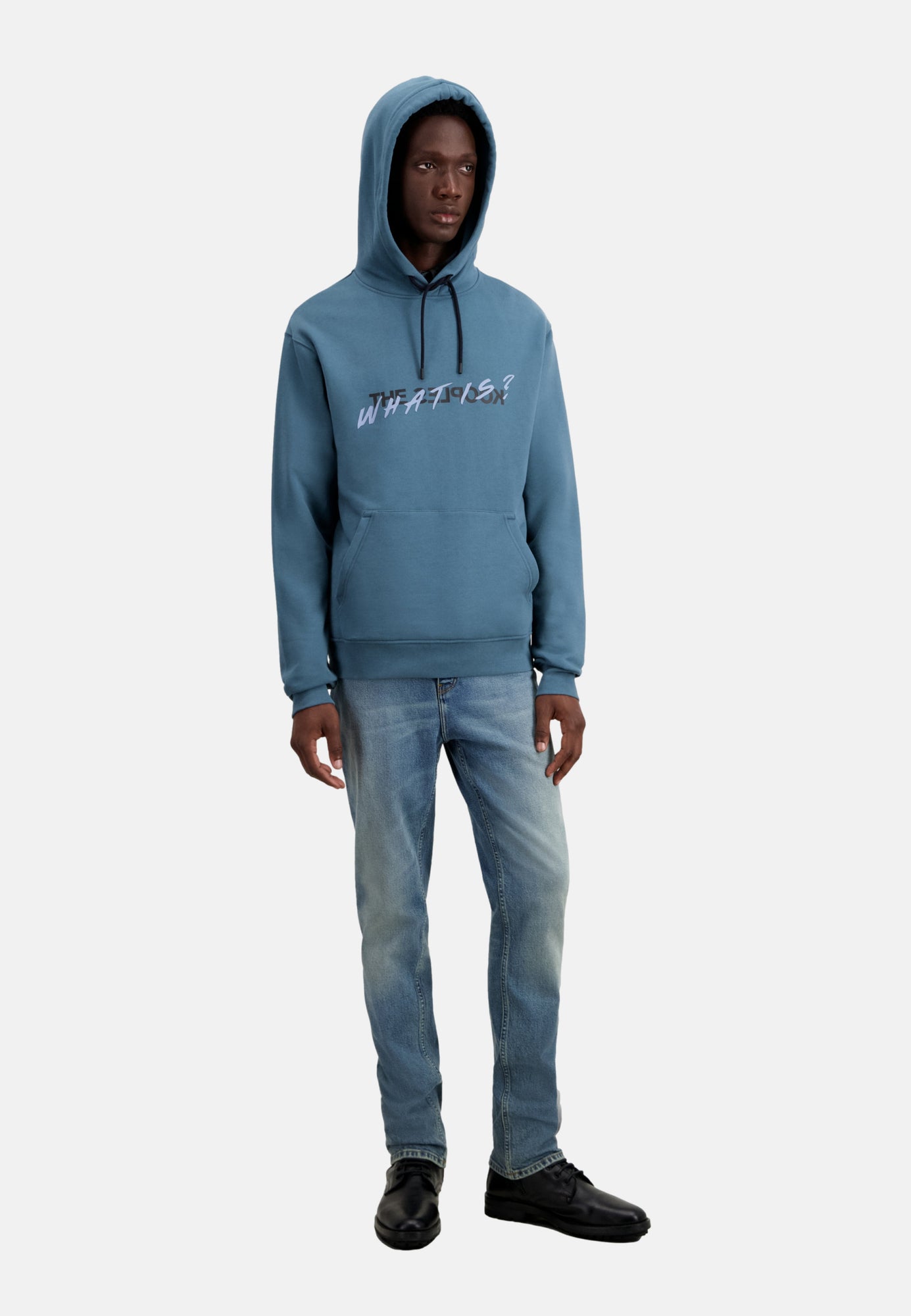 Deep What Is Hoodie | Men | Blue Petrol