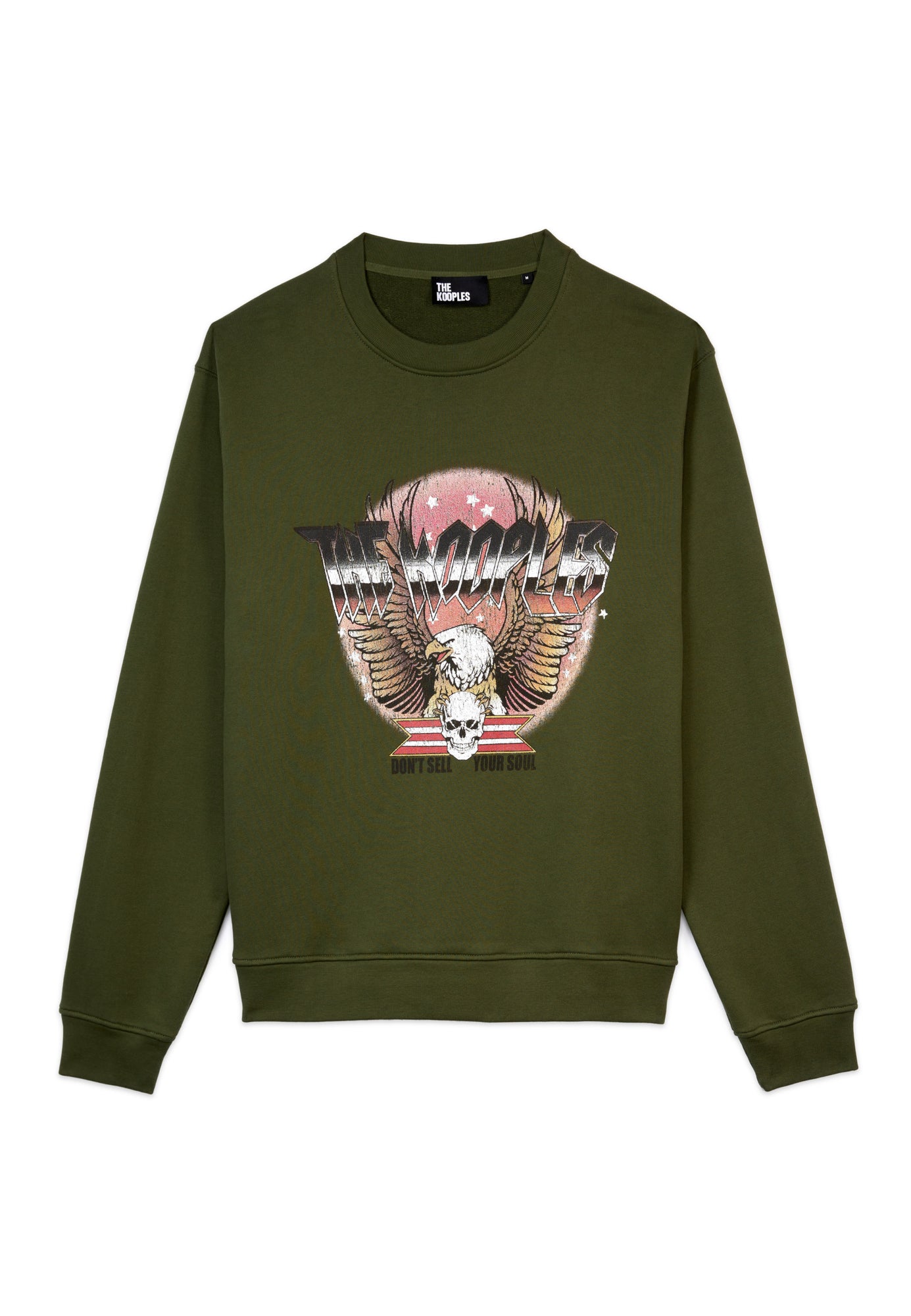 Sweatshirt With Rock Eagle Serigraphy | Men | Khaki