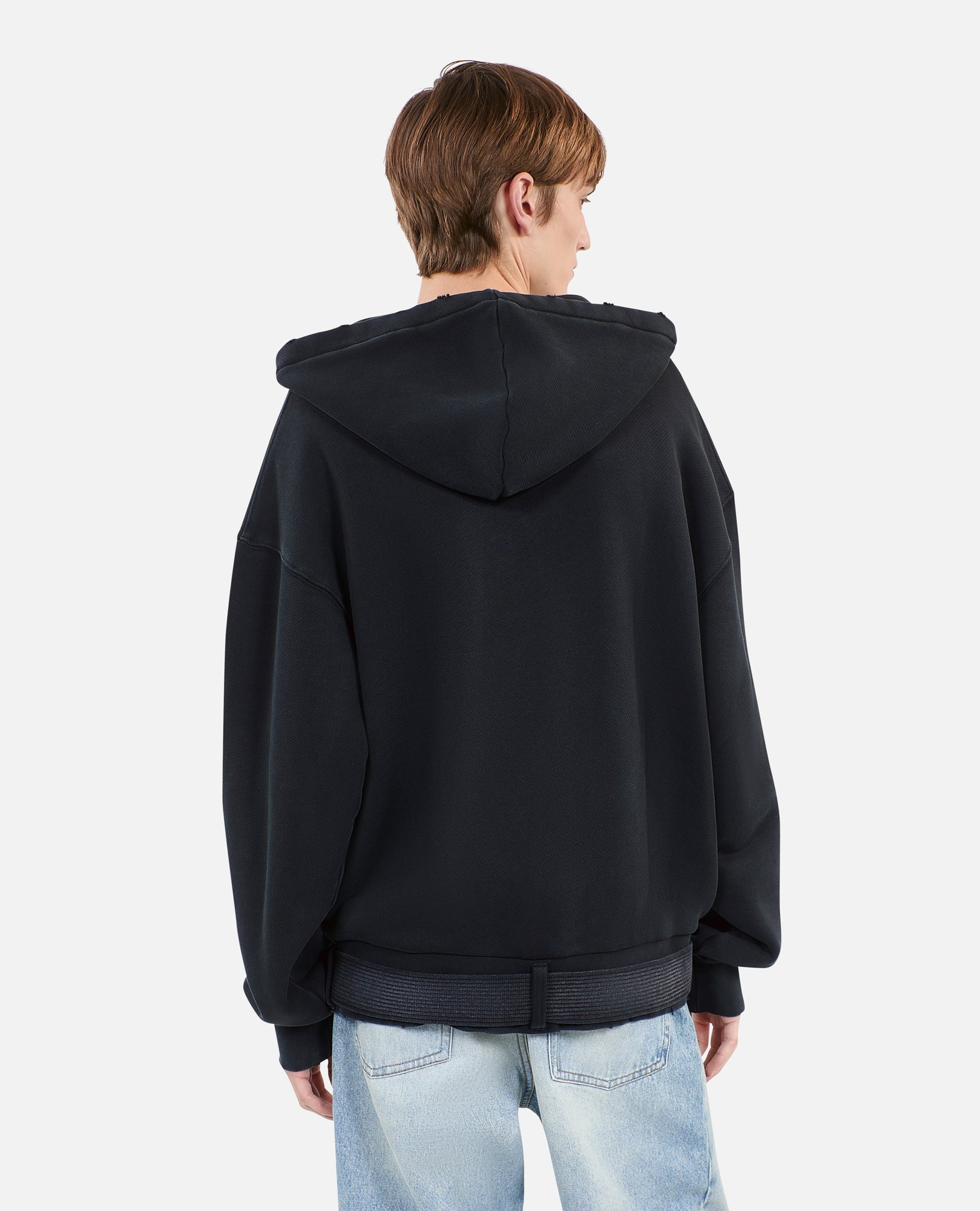 Hoodie | Men | Black Washed