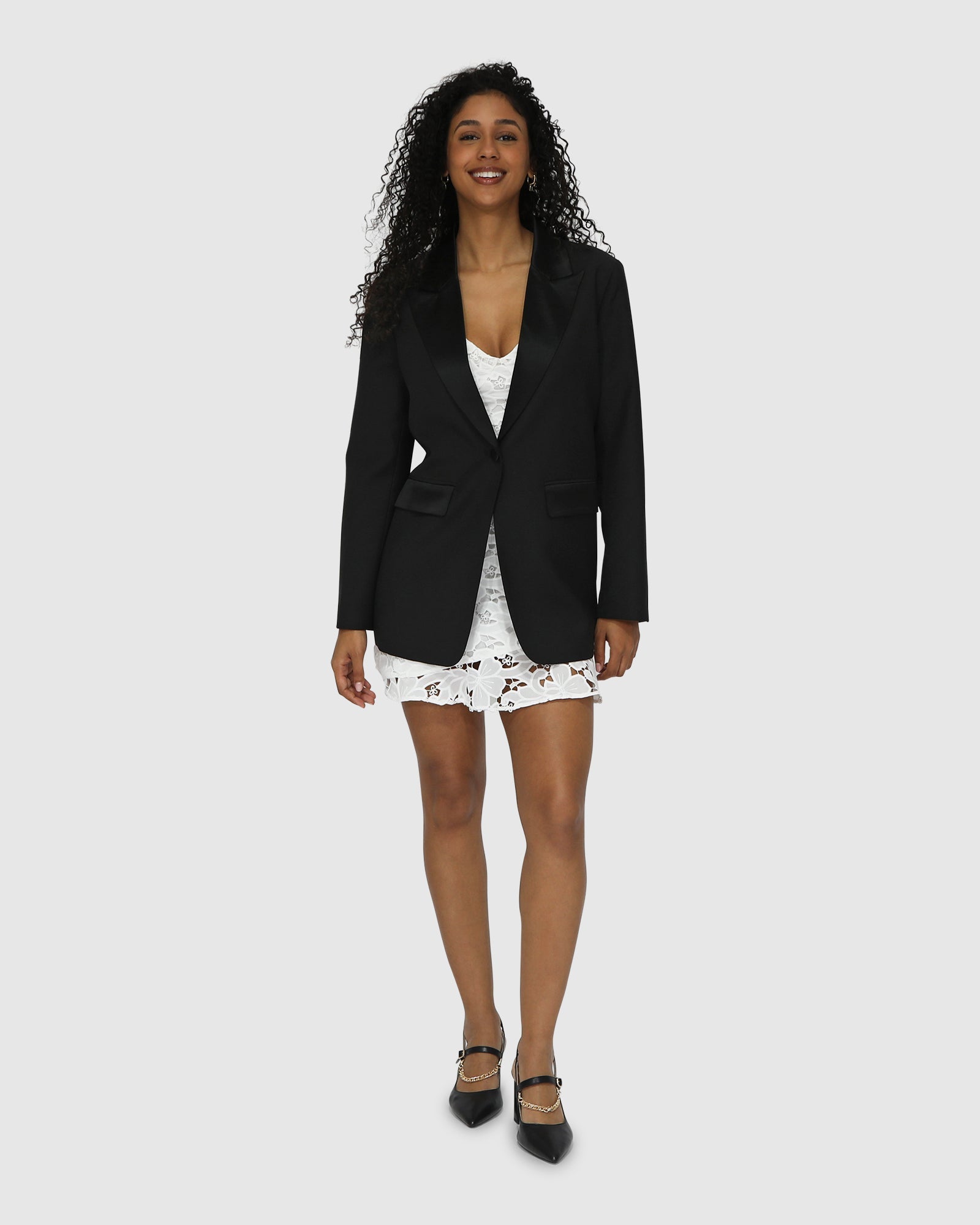 Women | Head To Head Tuxedo Jacket | Black