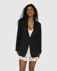 Women | Head To Head Tuxedo Jacket | Black