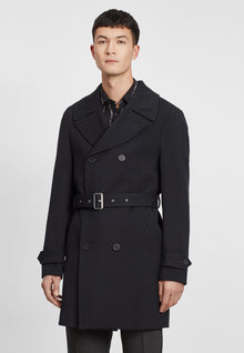 Trench Coat With Quilted Lining | Men | Navy Blue