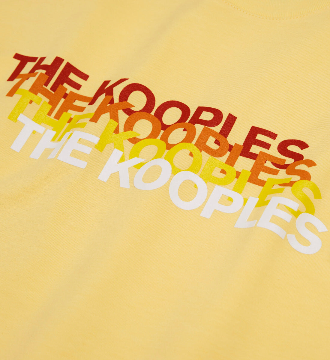 T-Shirt & Contrasting The Kooples Logo | Men | Yellow