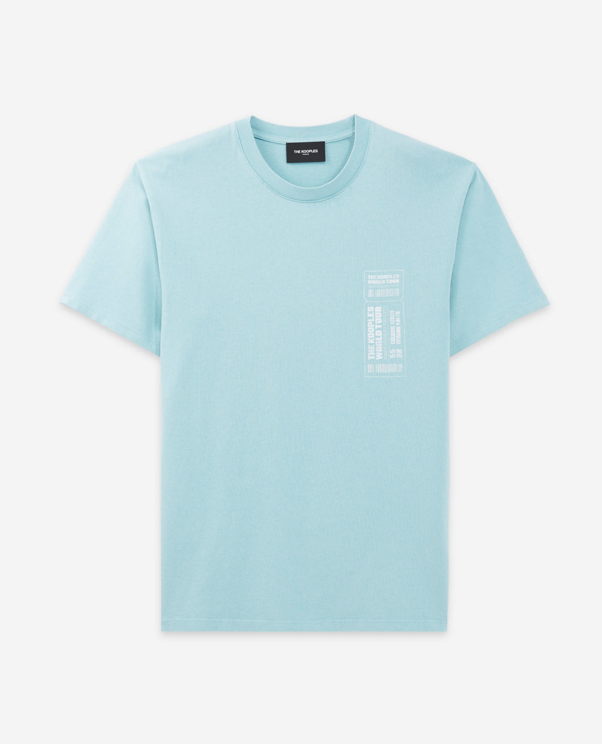 Cotton T-Shirt W/ Contrast Logo | Men | Blue Sky