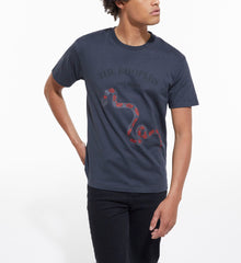 Black T-Shirt With Screen Print | Men | Stone