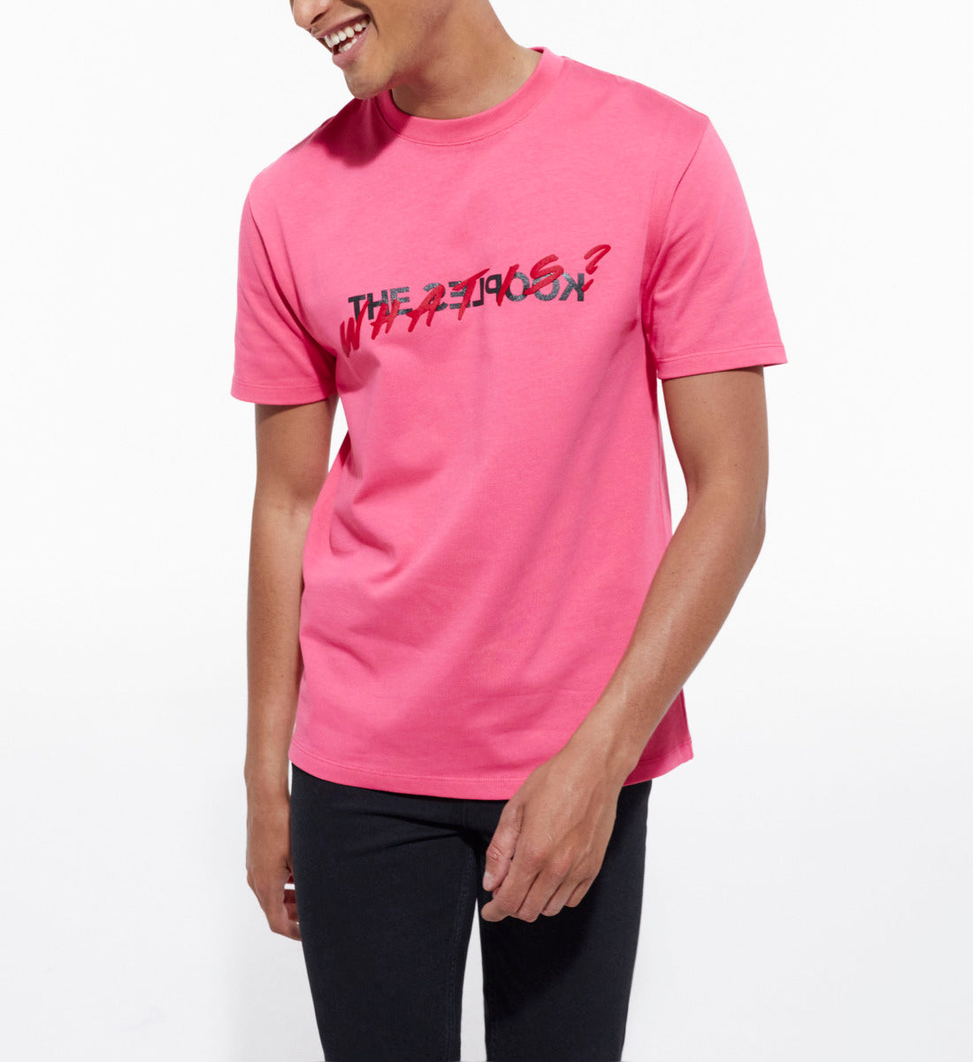 Pink What Is T-Shirt | Men | Old Rose