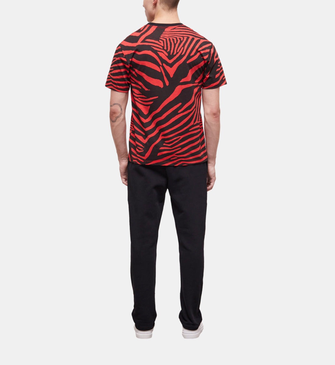 Printed T-Shirt | Men | Red x Black